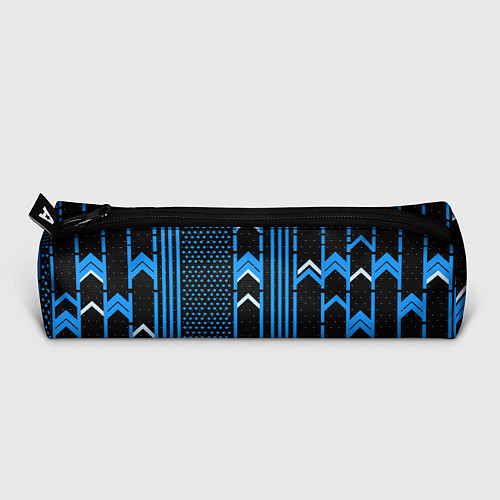 Пенал Синие обои на чёрном фоне / 3D-принт – фото 3