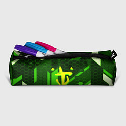 Пенал для ручек Doom geometry green, цвет: 3D-принт — фото 2