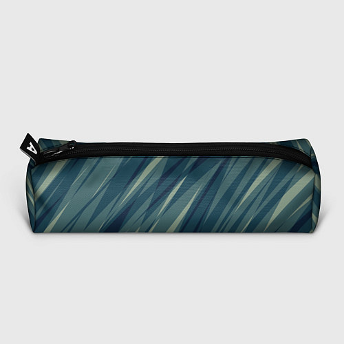 Пенал Зеленовато-синий полосы / 3D-принт – фото 3