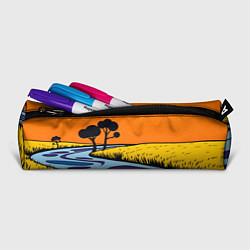 Пенал для ручек Пейзаж с фантастической природой, цвет: 3D-принт — фото 2