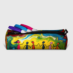 Пенал для ручек Дружба человечков, цвет: 3D-принт — фото 2