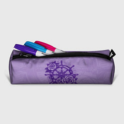Пенал для ручек Штурвал в розах, цвет: 3D-принт — фото 2