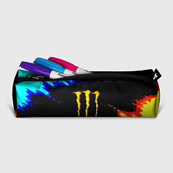 Пенал для ручек Monster energy огненные краски, цвет: 3D-принт — фото 2