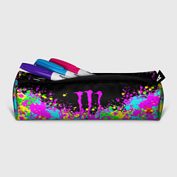 Пенал для ручек Monster energy краски неоновые, цвет: 3D-принт — фото 2