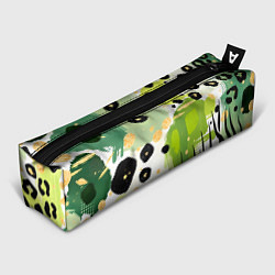 Пенал Зеленый анималистичный паттерн
