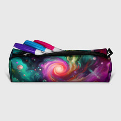 Пенал для ручек Космическая неоновая фантазия - нейроарт, цвет: 3D-принт — фото 2