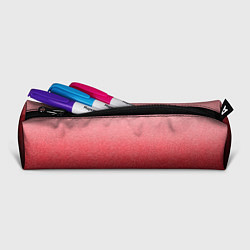 Пенал для ручек Мягкий градиент красно-розовый текстура крошка, цвет: 3D-принт — фото 2