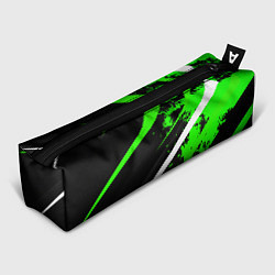 Пенал для ручек Color black and green, цвет: 3D-принт