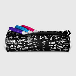 Пенал для ручек Черно белые логотипы игр, цвет: 3D-принт — фото 2