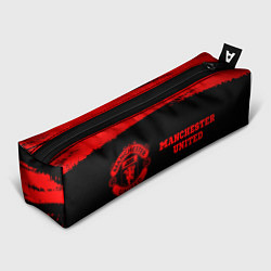 Пенал для ручек Manchester United - red gradient по-горизонтали, цвет: 3D-принт