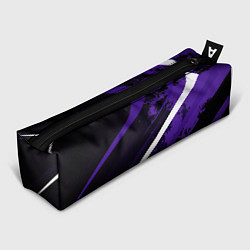 Пенал для ручек Color black purple line, цвет: 3D-принт