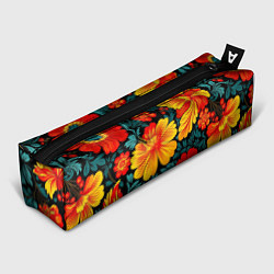 Пенал Русская хохлома с цветами