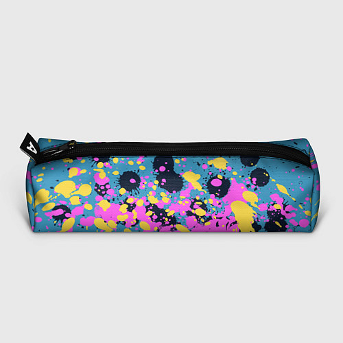 Пенал Брызги краски розовой желтой и темно синей / 3D-принт – фото 3