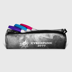 Пенал для ручек Cyberpunk 2077 - grey gradient по-горизонтали, цвет: 3D-принт — фото 2