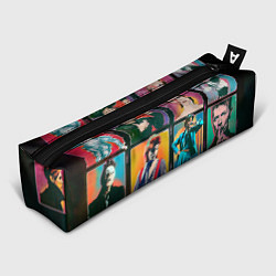 Пенал для ручек David Bowie vintage collage, цвет: 3D-принт