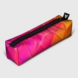 Пенал для ручек Розово-оранжевые плиты, цвет: 3D-принт