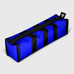Пенал для ручек Color blue black stripes, цвет: 3D-принт