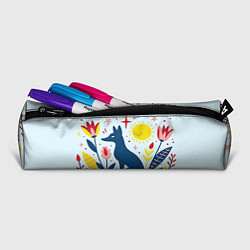 Пенал для ручек Синяя лиса, цвет: 3D-принт — фото 2