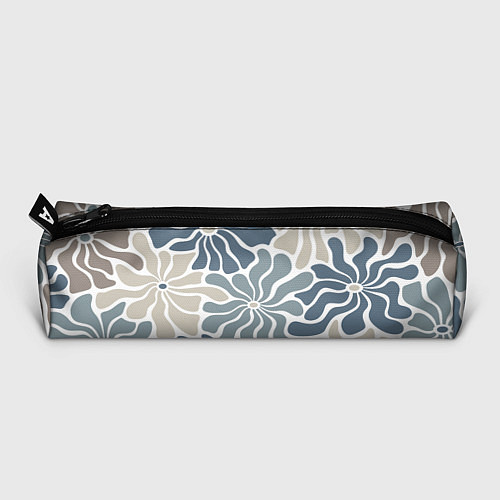 Пенал Цветы blue and beige pattern / 3D-принт – фото 3