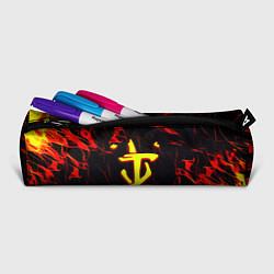 Пенал для ручек Doom огненные искры, цвет: 3D-принт — фото 2