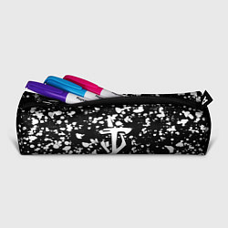 Пенал для ручек Дум белые брызги красок, цвет: 3D-принт — фото 2