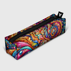 Пенал для ручек Красочный абстрактный паттерн - нейроарт, цвет: 3D-принт