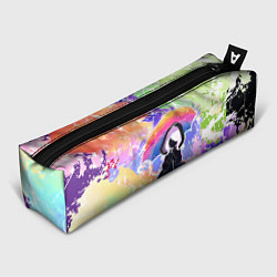 Пенал для ручек Девочка под дождём арт, цвет: 3D-принт