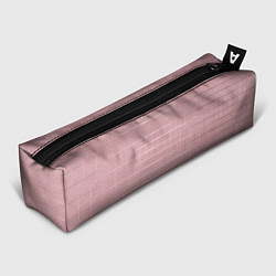 Пенал для ручек Пыльно-розовый текстура с полосами однотонный, цвет: 3D-принт