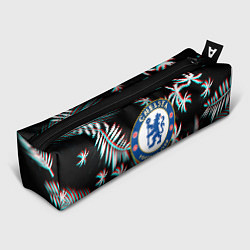 Пенал Chelsea тропики глитч текстура