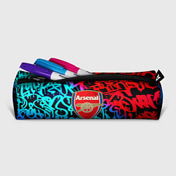 Пенал для ручек Arsenal граффити неон, цвет: 3D-принт — фото 2
