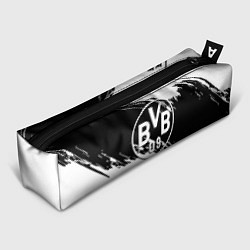 Пенал для ручек Borussia черно белые полосы, цвет: 3D-принт