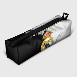 Пенал для ручек Real Madrid текстура штрихи, цвет: 3D-принт