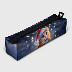 Пенал для ручек Кот который ждет новый год, цвет: 3D-принт
