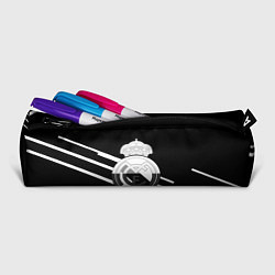 Пенал для ручек Реал Мадрид полосы текстура линии, цвет: 3D-принт — фото 2