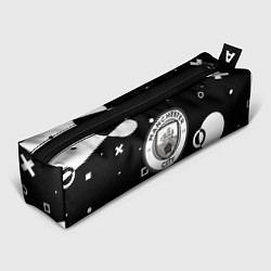 Пенал для ручек Манчестер сити геометрия блэк, цвет: 3D-принт