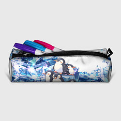 Пенал для ручек Пингвины и лёд, цвет: 3D-принт — фото 2