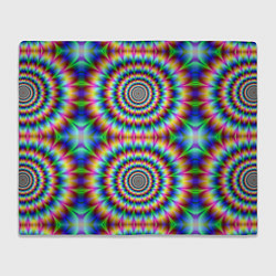 Плед флисовый Grazy fractal, цвет: 3D-велсофт