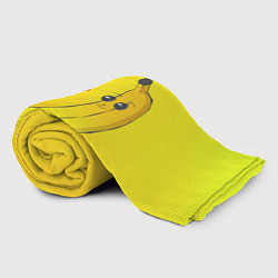 Плед флисовый Just Banana (Yellow), цвет: 3D-велсофт — фото 2