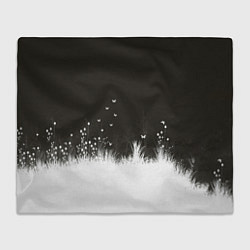 Плед флисовый Ночная полянка, цвет: 3D-велсофт