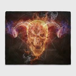 Плед флисовый Дьявол, цвет: 3D-велсофт