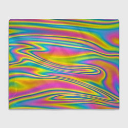 Плед флисовый Абстрактные разводы цвета, цвет: 3D-велсофт