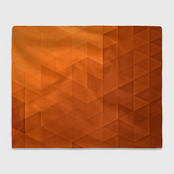 Плед флисовый Orange abstraction, цвет: 3D-велсофт