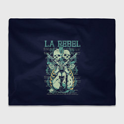 Плед флисовый LA Rebel, цвет: 3D-велсофт