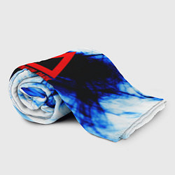 Плед флисовый Linkin Park blue smoke, цвет: 3D-велсофт — фото 2