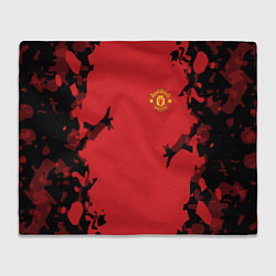 Плед флисовый FC Manchester United: Red Original, цвет: 3D-велсофт