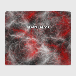 Плед флисовый Bon Jovi, цвет: 3D-велсофт