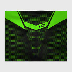 Плед флисовый N7: Green Armor, цвет: 3D-велсофт