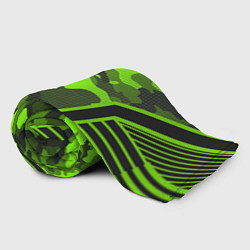 Плед флисовый CS:GO Light Green Camo, цвет: 3D-велсофт — фото 2
