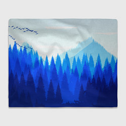 Плед флисовый Firewatch: Cold Wood, цвет: 3D-велсофт