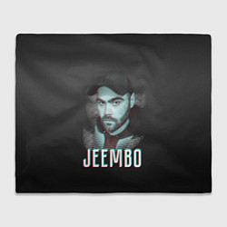 Плед флисовый Jeembo glitch, цвет: 3D-велсофт